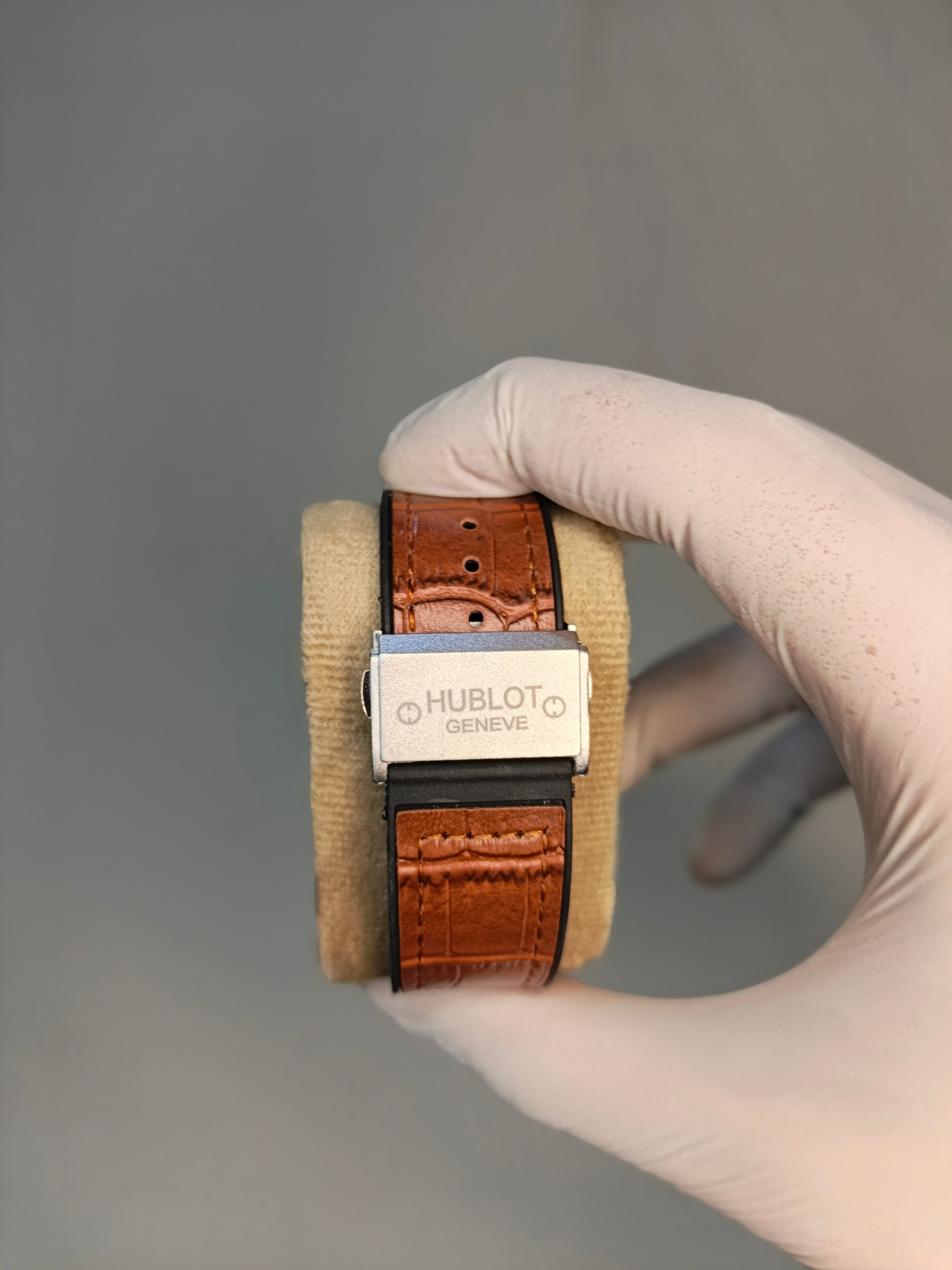 HBLT Classic Brown Leather Strap Watch – AAA Quality